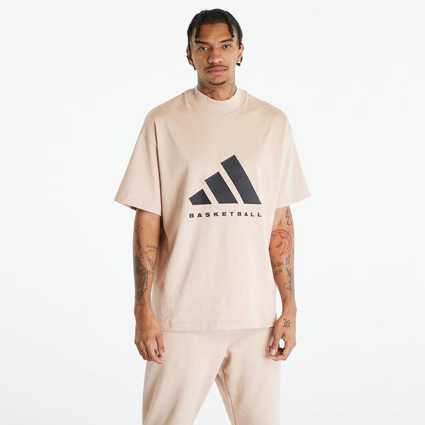 adidas Performance adidas Basketball Tee Ash Pearl