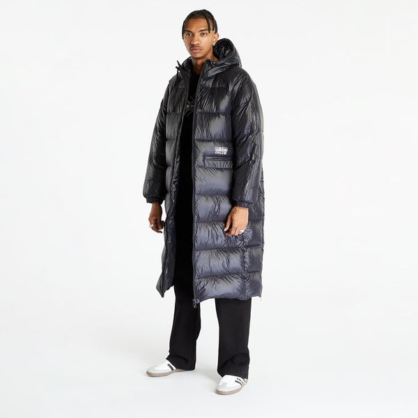 adidas Originals adidas Blue Version Long Puffer Jacket Black