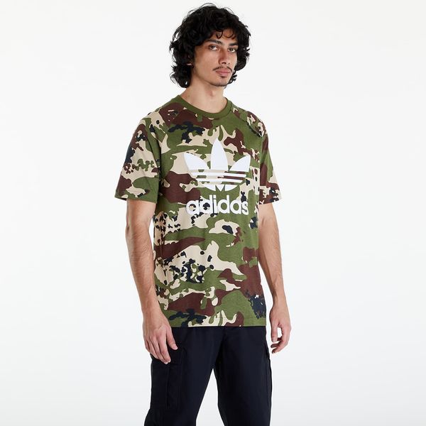 adidas Originals adidas Camo Trefoil Tee Wild Pine