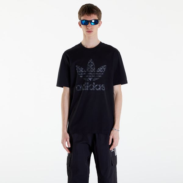 adidas Originals adidas Classic Monogram Graphic Tee Black/ Grey Five