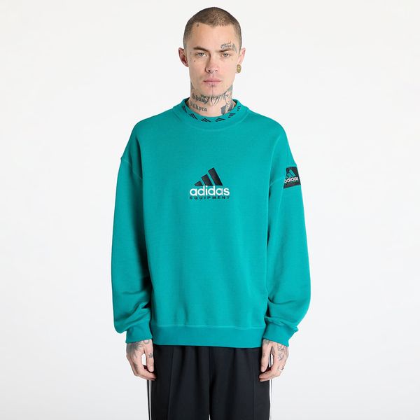 adidas Performance adidas Equipment Reflective Crew Neck Sweatshirt Green/ Equipment Green S