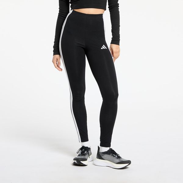 adidas Originals adidas Essentials 3-Stripes Cotton Leggings Black/ White XS