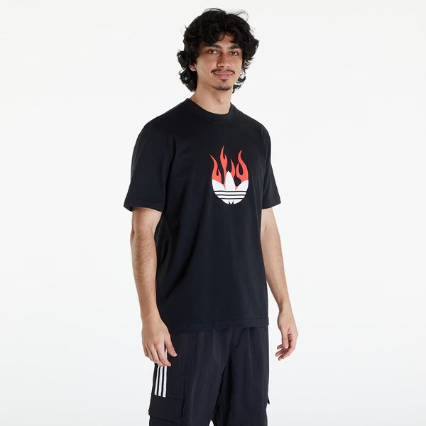 adidas Originals adidas Flames Logo Tee Black