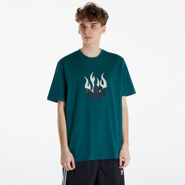 adidas Originals adidas Flames Logo Tee Collegiate Green