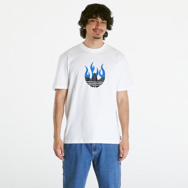 adidas Originals adidas Flames Logo Tee White