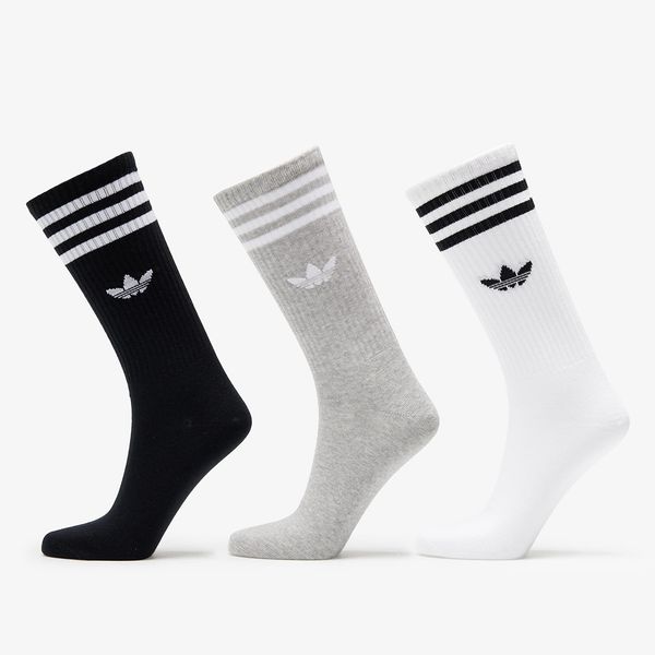 adidas Originals adidas High Crew Sock 3-Pack White/ Mgreyh/ Black S