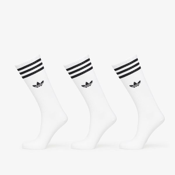 adidas Originals adidas High Solid Crew Sock 3-Pack White