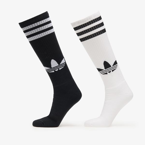 adidas Originals adidas Knee Sock 2-Pack White/ Black L