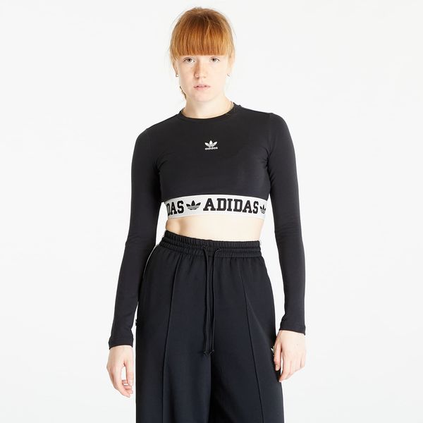 adidas Originals adidas Neutral Court Graphic Long Sleeve T-Shirt Black