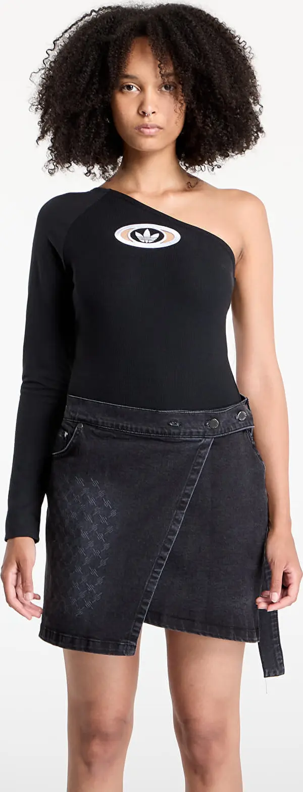 adidas Originals adidas Originals Campus 2000 One-Shoulder Bodysuit Black M