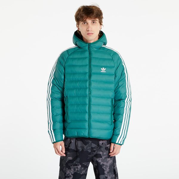 adidas Originals adidas Pad Hooded Puffer Jacket Collegiate Green/ White