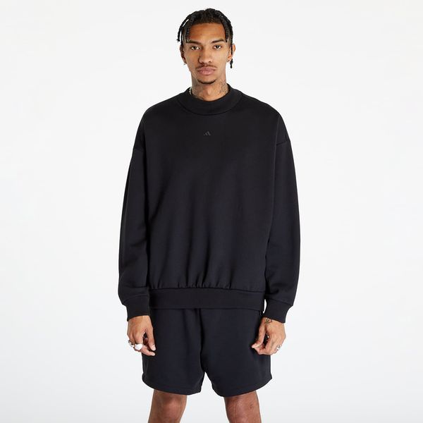 adidas Performance adidas Performance One Fleece Basketball Crew Sweatshirt UNISEX Black/ Talc