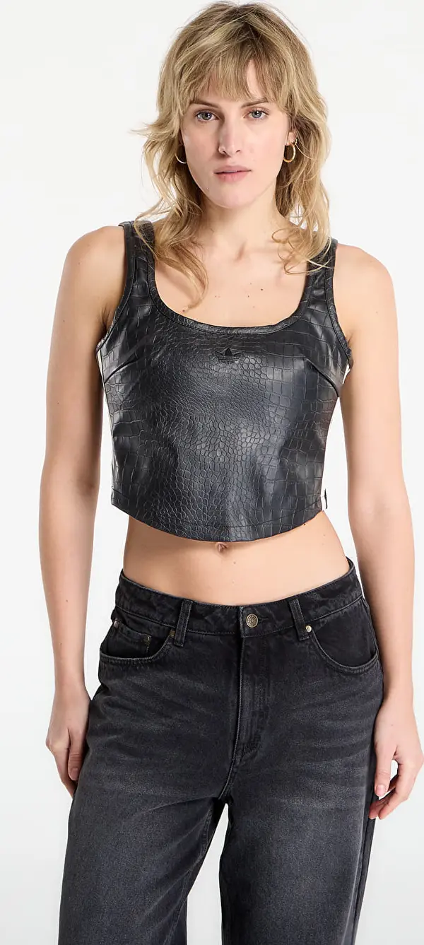 adidas Originals adidas Pleather Corset Black 12