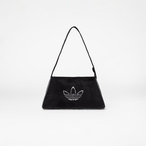 adidas Originals adidas Rhinestones Fake Suede Shoulder Bag Black