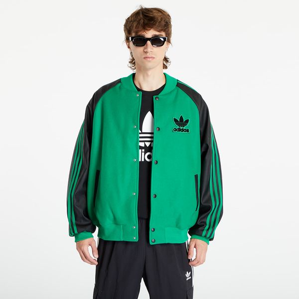 adidas Originals adidas Sustainability Varsity Bomber Jacket Green/ Black