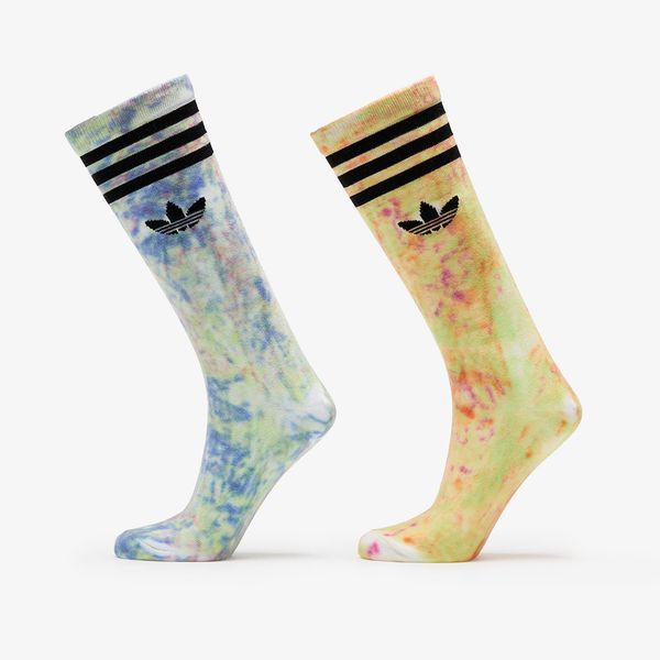 adidas Originals adidas Tie-Dyed High Crew Socks 2-Pack Multicolor L
