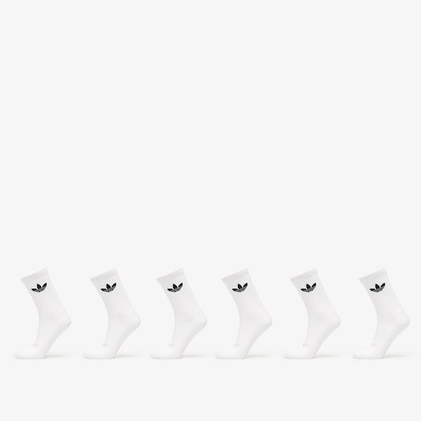 adidas Originals adidas Trefoil Crew Sock Cushion 6-Pack White S
