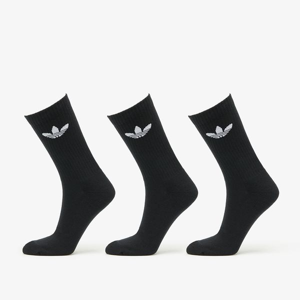 adidas Originals adidas Trefoil Cushion Crew Socks 3-Pack Black