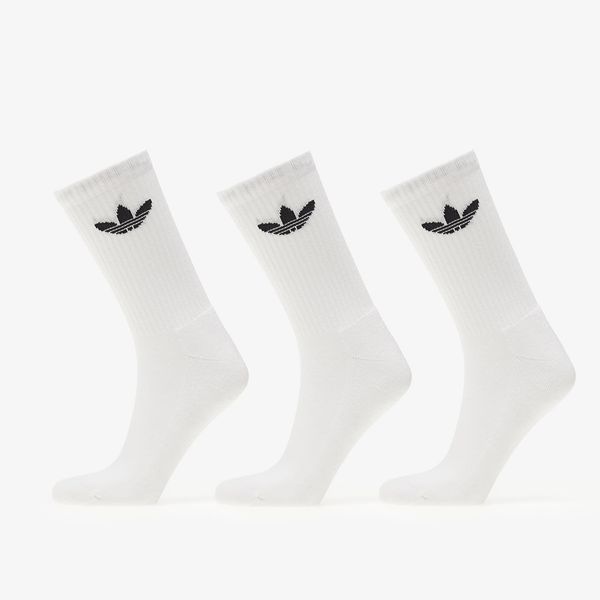 adidas Originals adidas Trefoil Cushion Crew Socks 3-Pack White