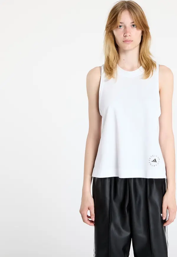 adidas Originals adidas x Stella McCartney Logo Tank Top White XS