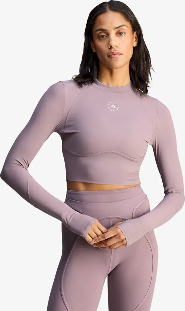 adidas Performance adidas x Stella Mccartney Training Longsleeve Crop Legacy Purple S