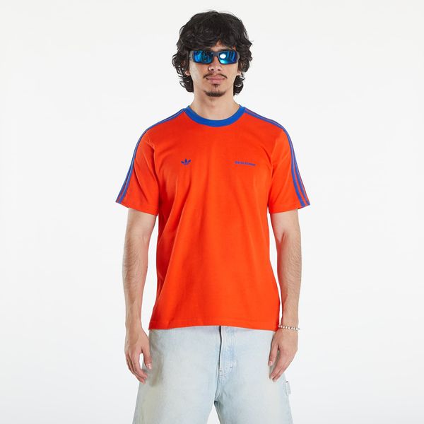 adidas Originals adidas x Wales Bonner Short-Sleeve Tee Bold Orange/ Royal Blue