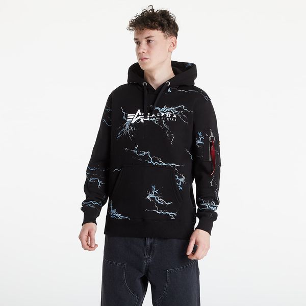 Alpha Industries Inc. Alpha Industries Lightning AOP Hoody Black