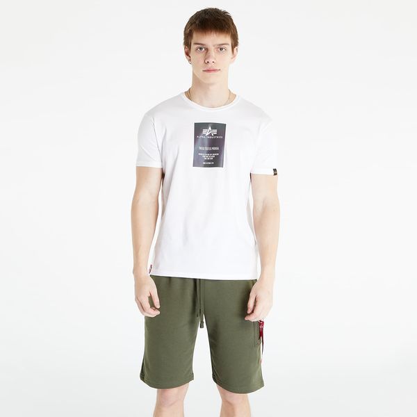 Alpha Industries Inc. Alpha Industries Rainbow Reflective Label T-shirt White