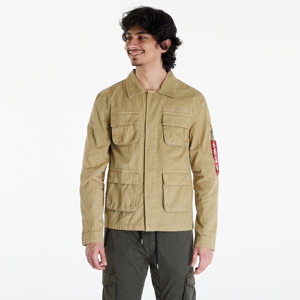 Alpha Industries Inc. Alpha Industries Ripstop Cargo Overshirt Light Olive