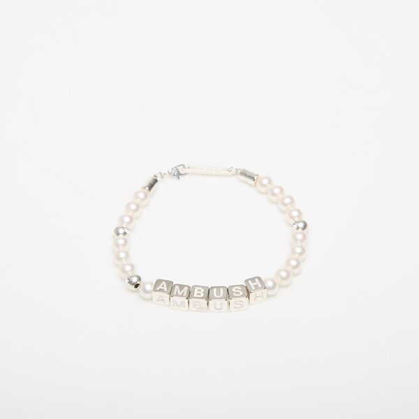 Ambush Ambush Pearl Letterblock Bracelet Silver/ No Color 1