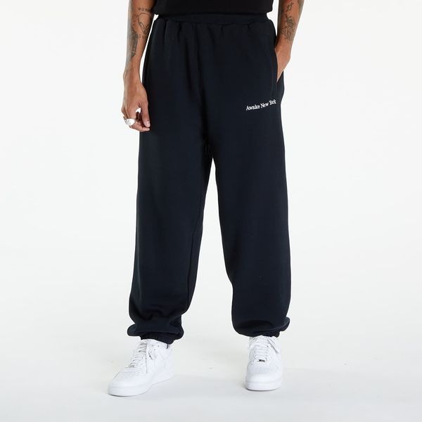 Awake NY Awake NY Serif Logo Embroidered Sweatpant Black