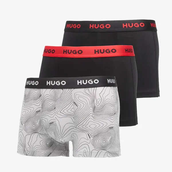 Hugo Boss Bokserice Hugo Boss Trunk Triplet Design Black L