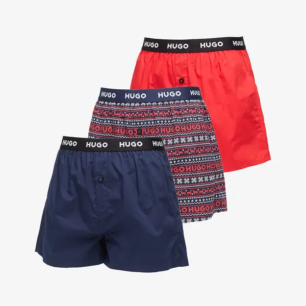 Hugo Boss Bokserice Hugo Boss Woven Boxer 3-Pack Multicolor M