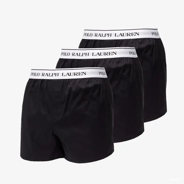 Ralph Lauren Bokserice Ralph Lauren Stretch Cotton Slim Fit Trunks 3-Pack Black M