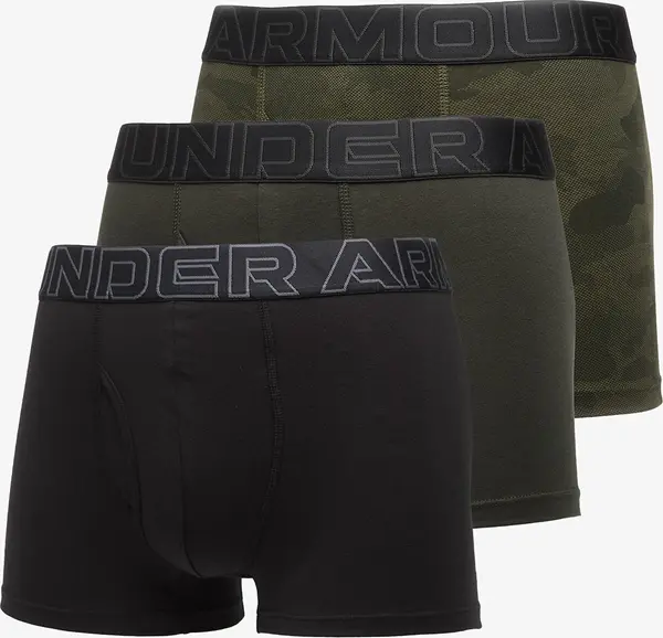 Under Armour Bokserice Under Armour Performance Cotton Print 3in 3-Pack Black L