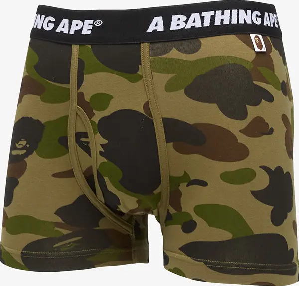 A BATHING APE Bokserji A BATHING APE 1St Camo Trunks Green XL