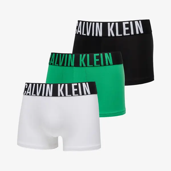 Calvin Klein Bokserji Calvin Klein Intense Power Cotton Stretch Trunk 3-Pack White/ Black/ Blossom Green L