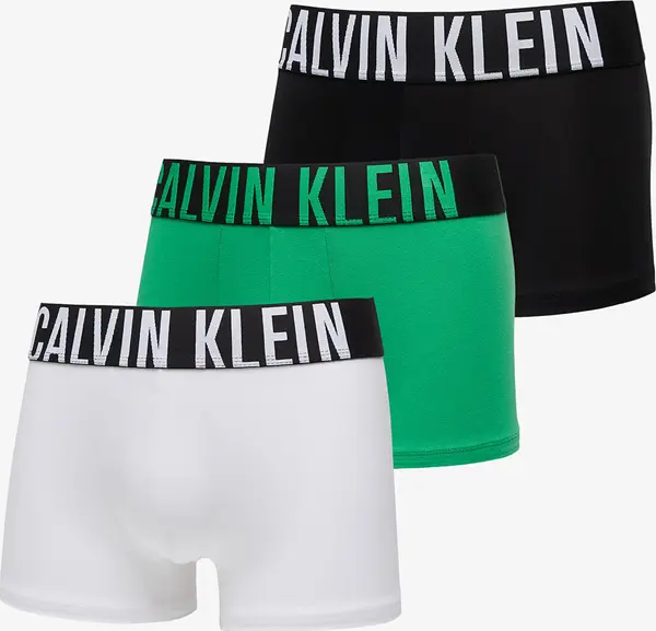 Calvin Klein Bokserji Calvin Klein Intense Power Cotton Stretch Trunk 3-Pack White/ Black/ Blossom Green L
