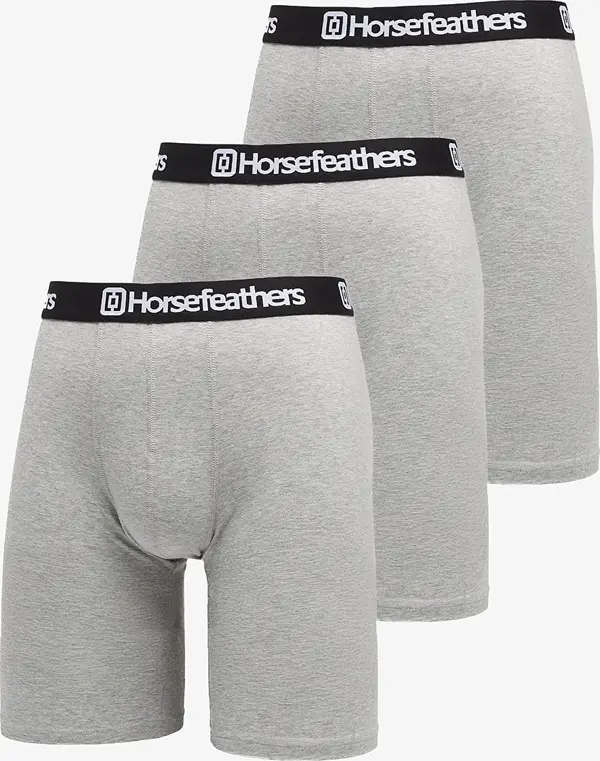 Horsefeathers Bokserji Horsefeathers Dynasty Long 3-Pack Boxer Shorts Heather Gray M