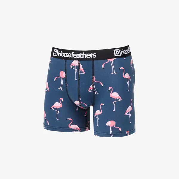 Horsefeathers Bokserji Horsefeathers Sidney Boxer Shorts Blue/ Flamingos Print L