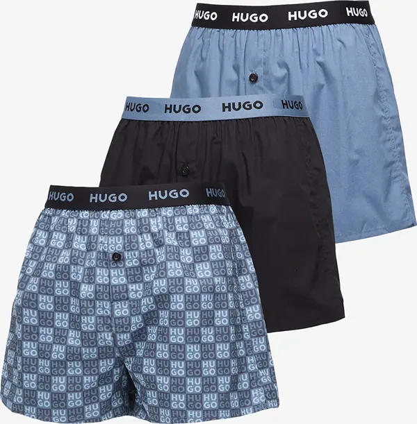 Hugo Boss Bokserji Hugo Boss B-Woven Boxer 3-Pack Multicolor XL