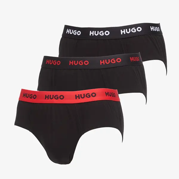 Hugo Boss Bokserji Hugo Boss Hip Brief 3-Pack Black M