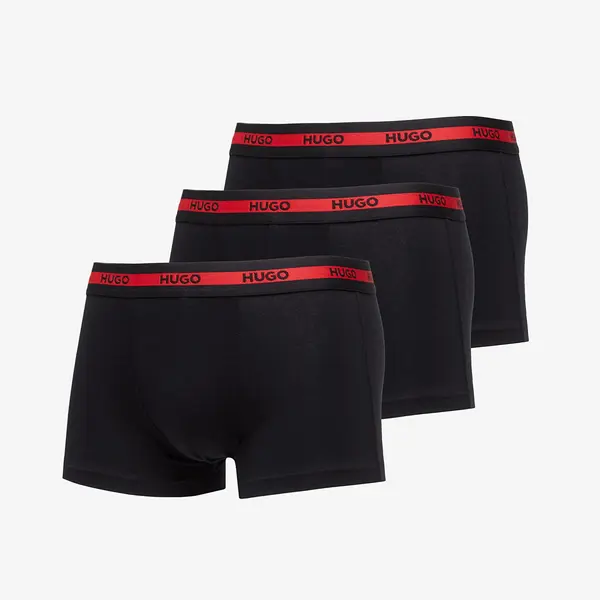 Hugo Boss Bokserji Hugo Boss Logo-Waistband Stretch Trunks 3-Pack Black S