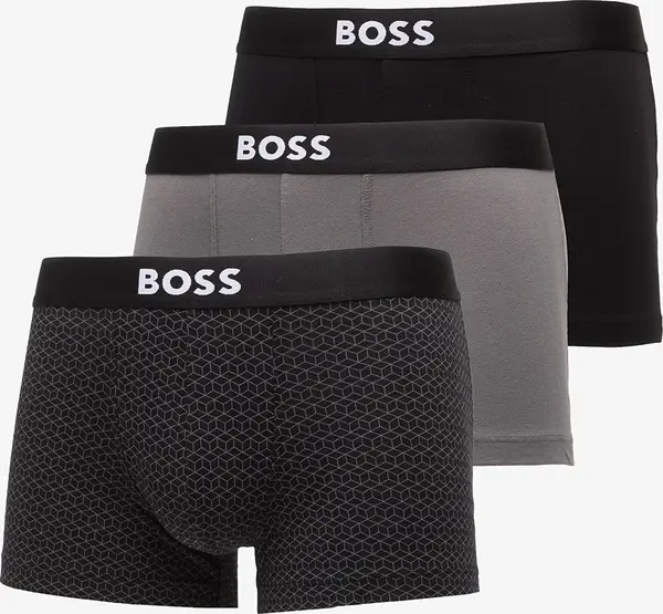 Hugo Boss Bokserji Hugo Boss Trunk 3-Pack Boss One D Light Grey M