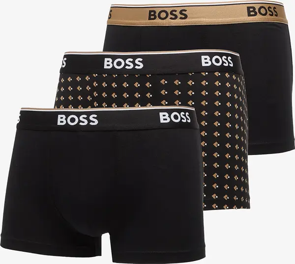 Hugo Boss Bokserji Hugo Boss Trunk 3-Pack Power Desig Beige L