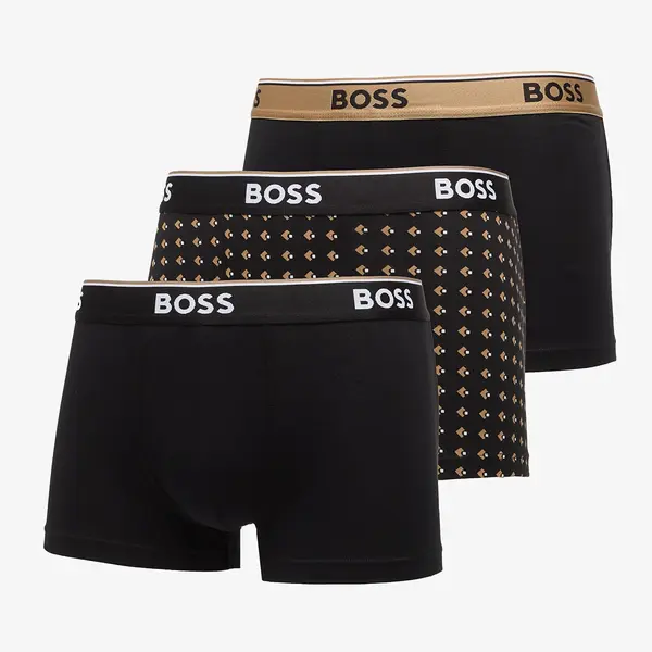 Hugo Boss Bokserji Hugo Boss Trunk 3-Pack Power Desig Beige S
