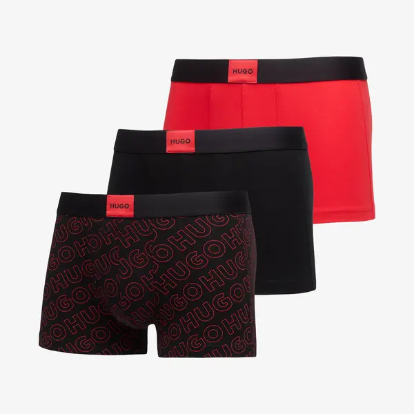 Hugo Boss Bokserji Hugo Boss Trunk Trp Galaxy Des Black/ Red L