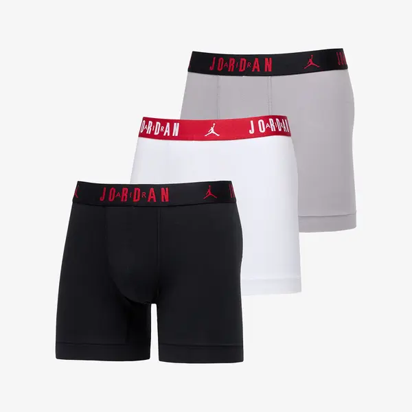 Jordan Bokserji Jordan Flight Cotton Core 3-Pack Boxer Brief Black/ White XL