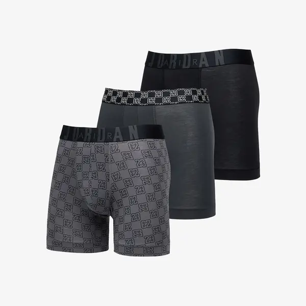 Jordan Bokserji Jordan Flight Modal 23 Monogram Boxer Brief 3-Pack Black S