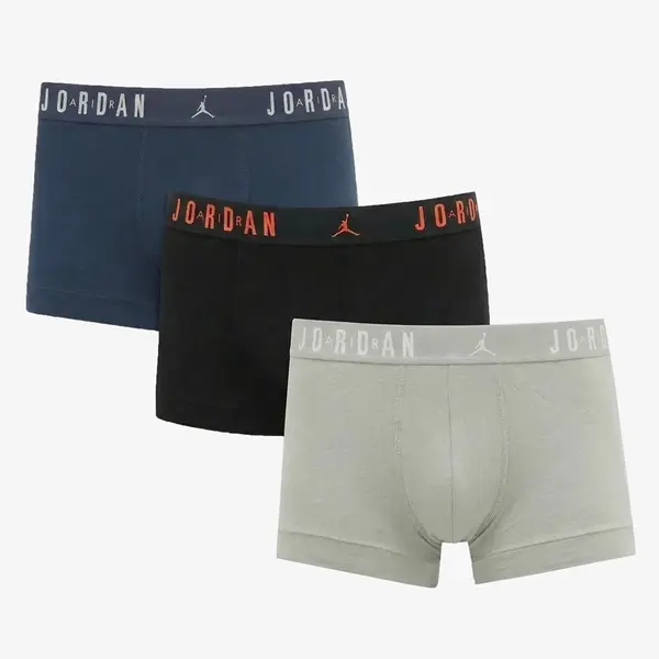 Jordan Bokserji Jordan JHM Mens Flight Cotton 3-Pack Tru Squadron Blue XXL
